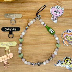String Ting Soju Pop LTD Edition Beaded Phone Wristlet | Swarovski Crystals
